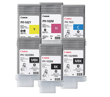 Canon IPF605 Cartrides Value pack - Full Set - 2 x Matte Black